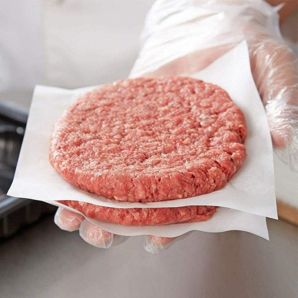 greaseproof patty paper for separating raw meat patties