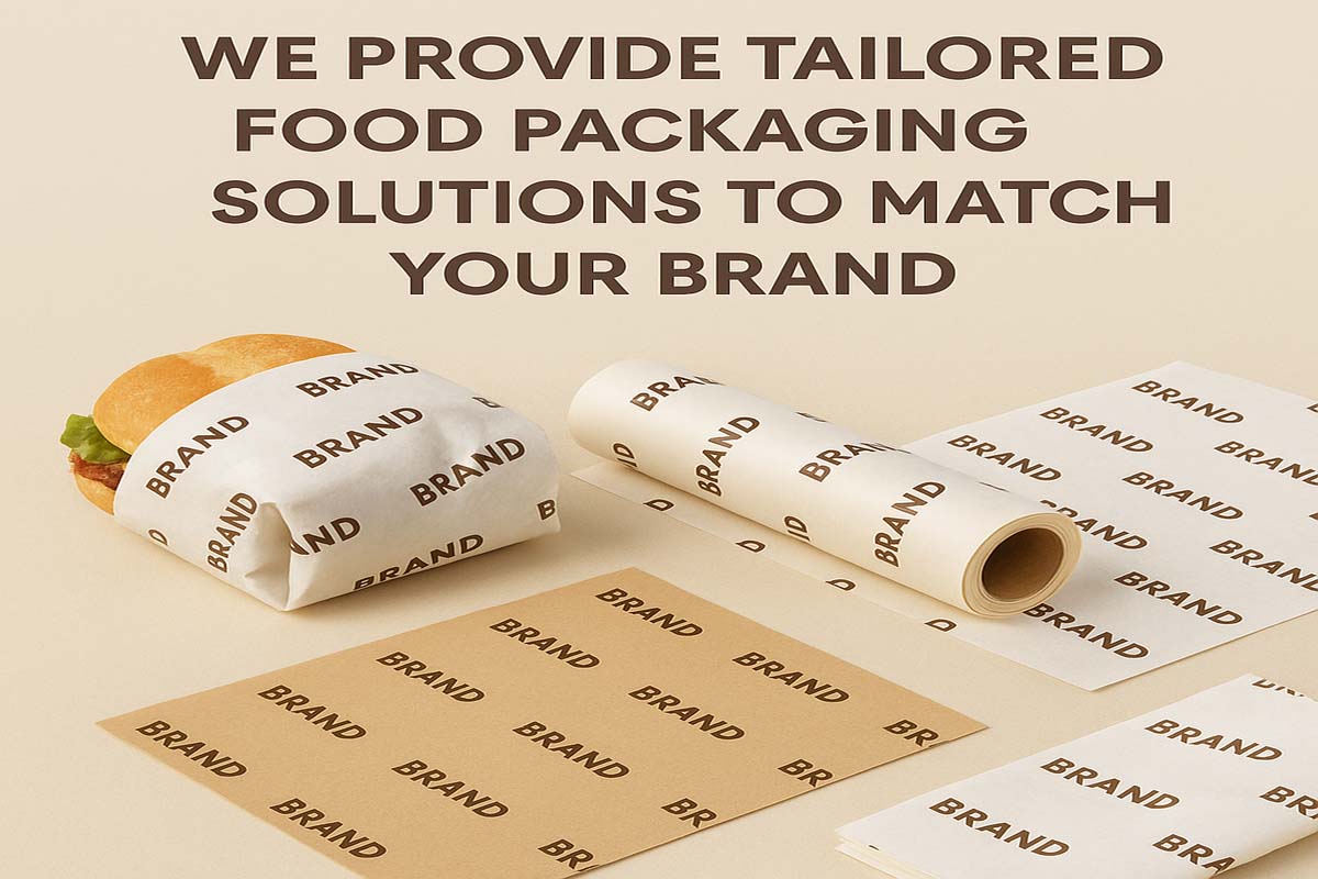 Branded sandwich wrap with custom logo