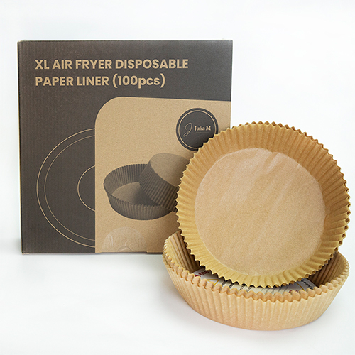 Round air fryer paper and its packaging box